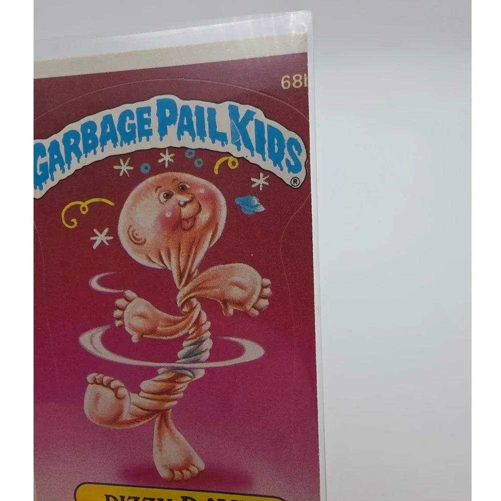 Error Card Miscut Topps Garbage Pail Kids Trading Card OS2 Pink 68b Dizzy Dave